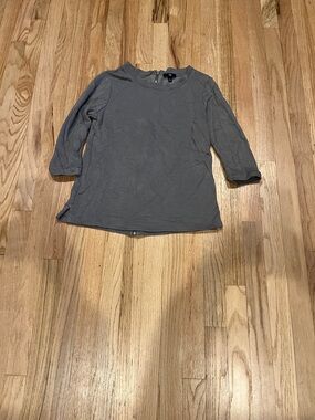 GAP Women's Long Sleeve Gray Top